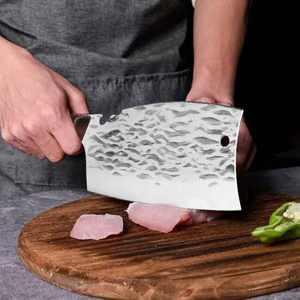 Meat Cleaver,Cleaver Knife, Kitchen Knives Forged Chopping Vegetables Fish Meat Cleaver Boning Butchering Knife Chef Knife Outdoor Hunting Cooking Tools5