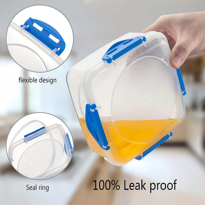 4 PCS Sandwich Containers 100% Airtight Bpa-Free Microwave Dishwasher Safe5