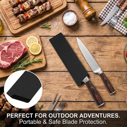 Knife Sheath for 8 Inch Chef Knife, ABS Knife Cover with Felt Lining, Universal Blade Guard for Kitchen Storage Travel Protection5