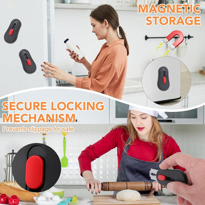 Magnetic Bread Lame with Extractable Blade - 20 Razor Blades,Dough Scoring Tool for Sourdough Breads Baking & Bread Making Tools4