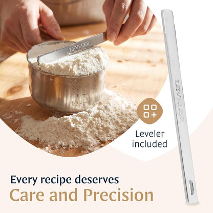 Stainless Steel Measuring Cups and Spoons Set (15 Piece Set)7