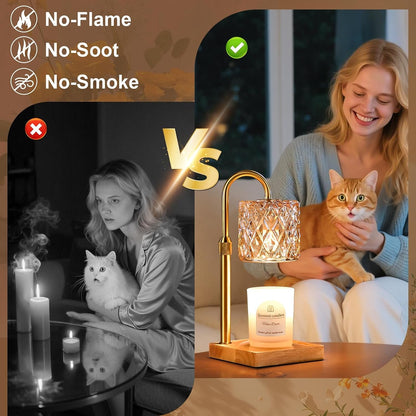 Candle Warmer Lamp with Timer,Wax Melt Warmer Housewarming Gifts for Women3