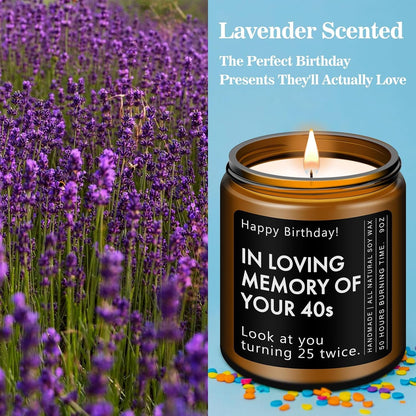 50Th Birthday Gifts for Him Her, 1976 Birthday Scented Candle5