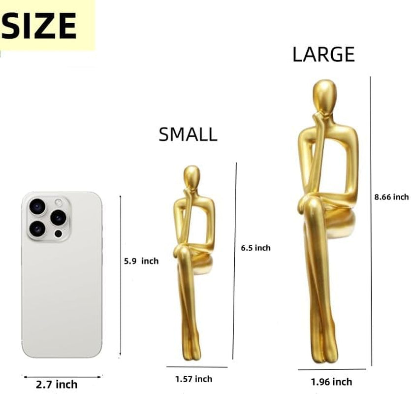 gold-home-decor-thinker-statue-accents-set-of-3-thinker-sculptures-office-decor-modern-abstract-resin-decoration-on-shelf-table-desk-for-living-room-office-bedroom-small-gold-collectable-figurine-for-living-room-floating-shelf-office-desk-decoration-modern-decor-gift-for-reading-lover-parents-friend