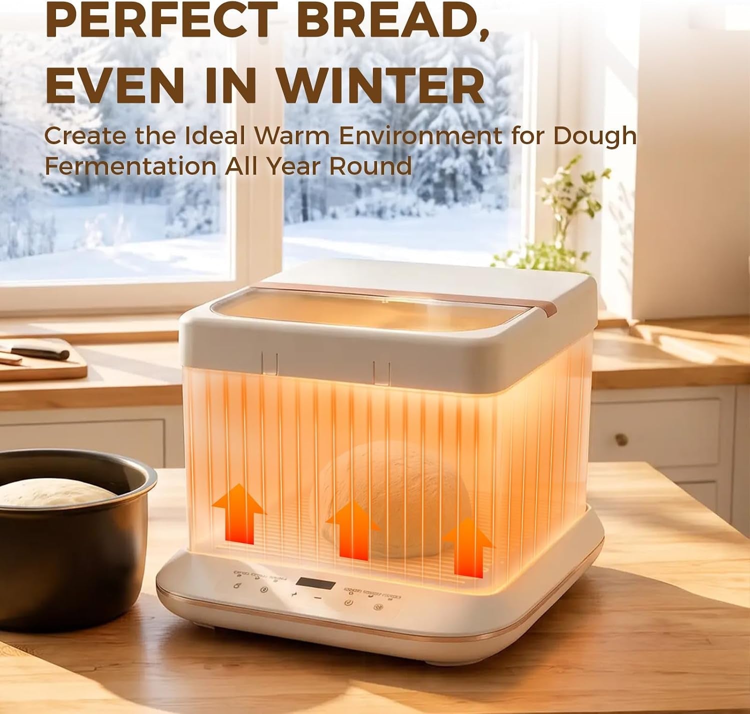 foldable-bread-proofing-box-25l-sourdough-proofer-slow-cooker-32-248-f-digital-temperature-control-24h-timer-large-capacity-for-bread-sourdough-pizza-dough-yogurt-fermentation