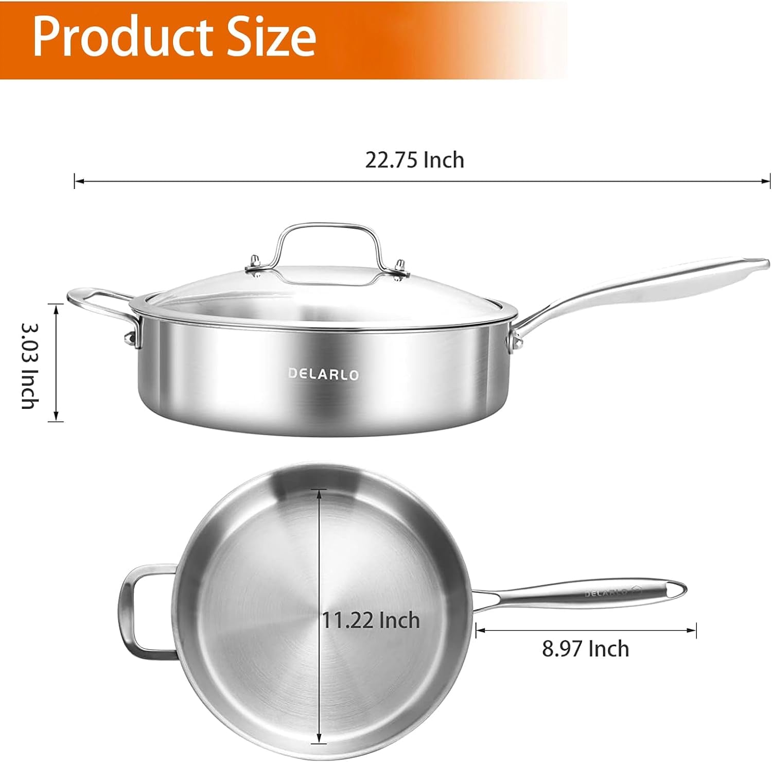 tri-ply-stainless-steel-frying-pan-12-inch-skillet-with-lid-6-quart-saute-pan-compatible-with-all-cooktops-oven-up-to-660-chicken-fryer-dishwasher-friendly