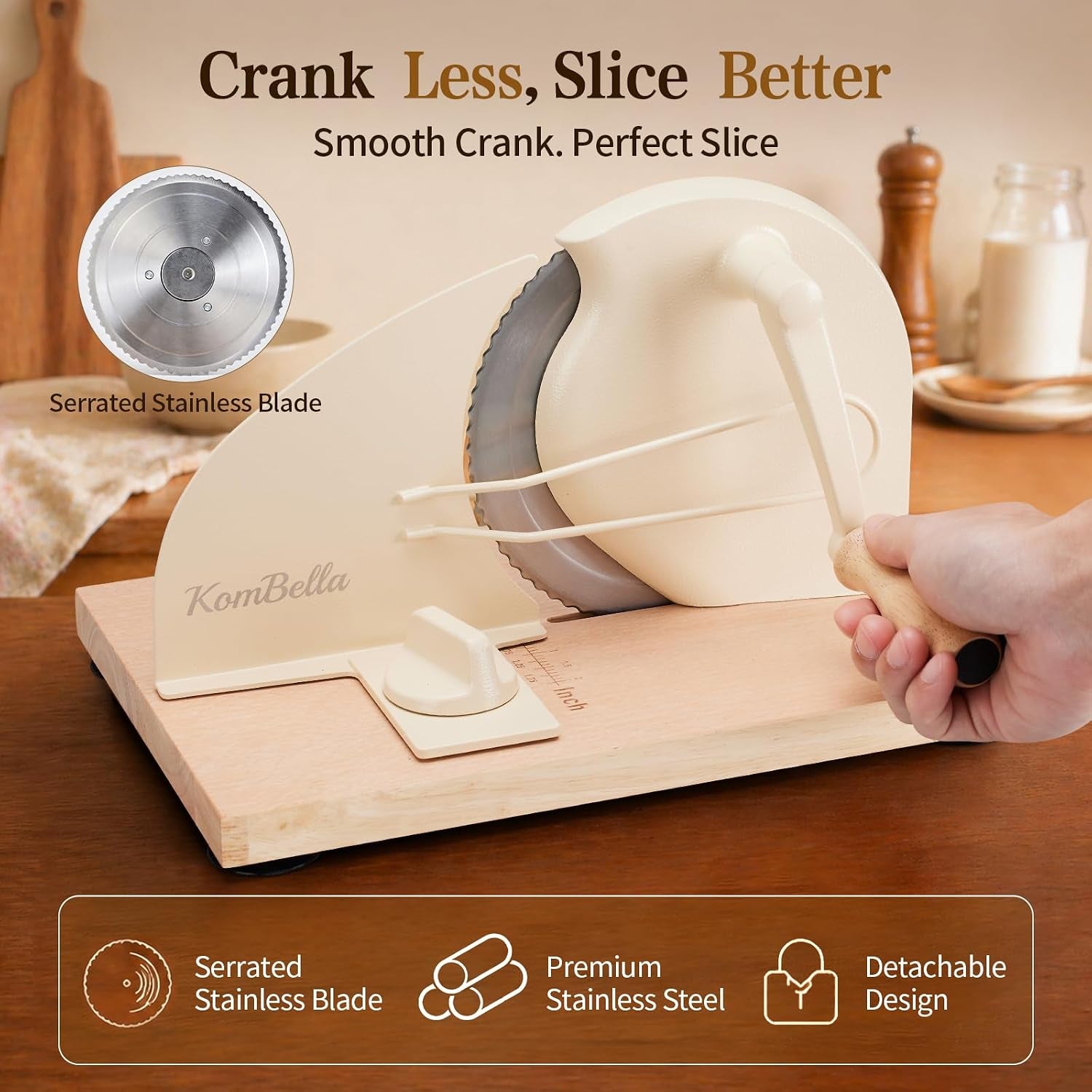 sourdough-bread-slicer-for-homemade-bread-manual-hand-crank-bread-cutter-with-adjustable-thickness-for-even-slices-slicing-guide-protective-blade-shield-wood-base-with-suction-cupsbeige