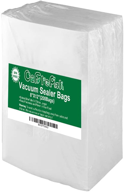 Quart 8"X12" Vacuum Sealer Bags 200Ct for Food Storage1