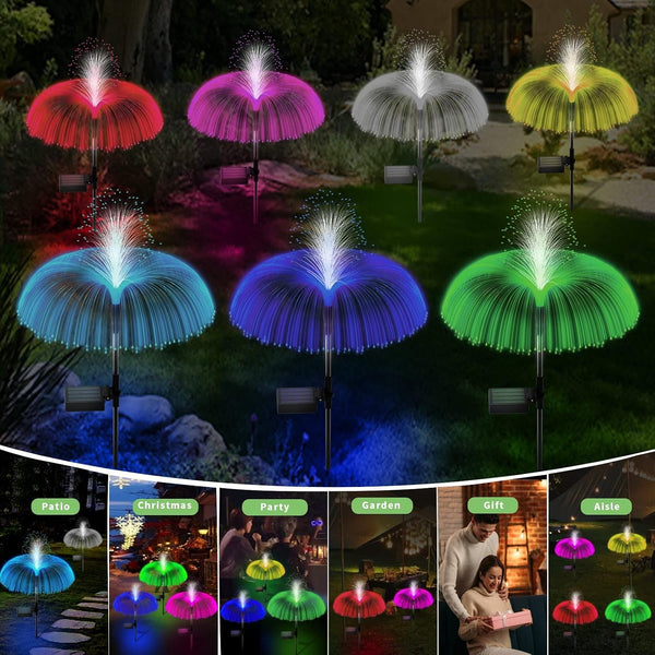 Solar Garden Lights Outdoor Decorative Waterproof, Solar Light for Outside, Yard Lights Solar Flower Decor for Patio Pathway Lawn Party Landscape Grave Decorations, 3 PCS2