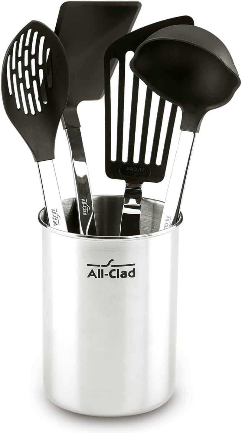 all-clad-specialty-stainless-steel-with-nylon-head-kitchen-gadgets-4-piece-tool-set-with-caddy-kitchen-tools-kitchen-hacks-silver