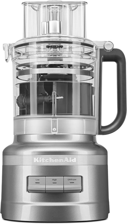 Kitchenaid 13-Cup Food Processor, KFP1318, Contour Silver | All-In-One Storage Solution, Chop, Shred, Knead and Mix. Adjust Slicing Thickness, 3-In-1 Feed Tube, Storage Caddy2