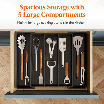 Utensil Organizer for Kitchen Drawers, Expandable Utensil Tray4