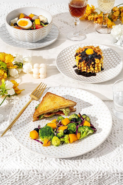36-Piece Dinnerware Set for 12,Transform Your Table with Stylish Plates & Bowls,Ideal for Hosting, Entertaining & Special Occasions, Dishwasher Safe5