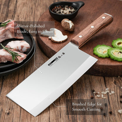 ZHANG XIAO QUAN 7.3 Inch Meat Cleaver Ultra Sharp Chinese Cleaver Knife4