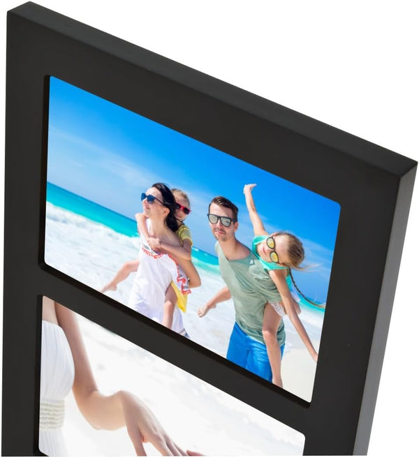 Collage Picture Frame Black Wood 5X7 3-Opening 1 Pack2