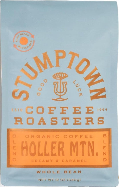 Stumptown Coffee Roasters, Medium Roast Organic Whole Bean Coffee, 100% Arabica Coffee - Holler Mountain 12 Ounce Bag with Flavor Notes of Citrus Zest, Caramel and Hazelnut1