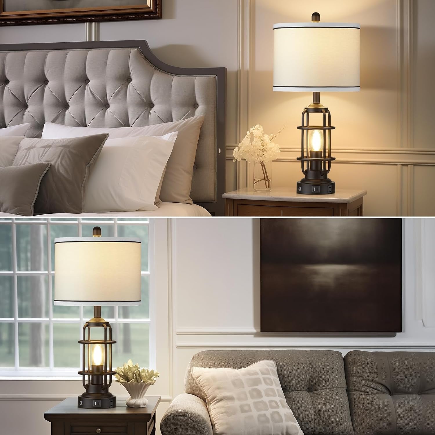 26-modern-lamp-for-living-room-industrial-3-way-dimmable-beside-table-lamp-with-usb-a-c-charging-ports-ac-outlet-touch-control-beside-lamp-led-night-light-for-bedroom-single2-bulbs-included