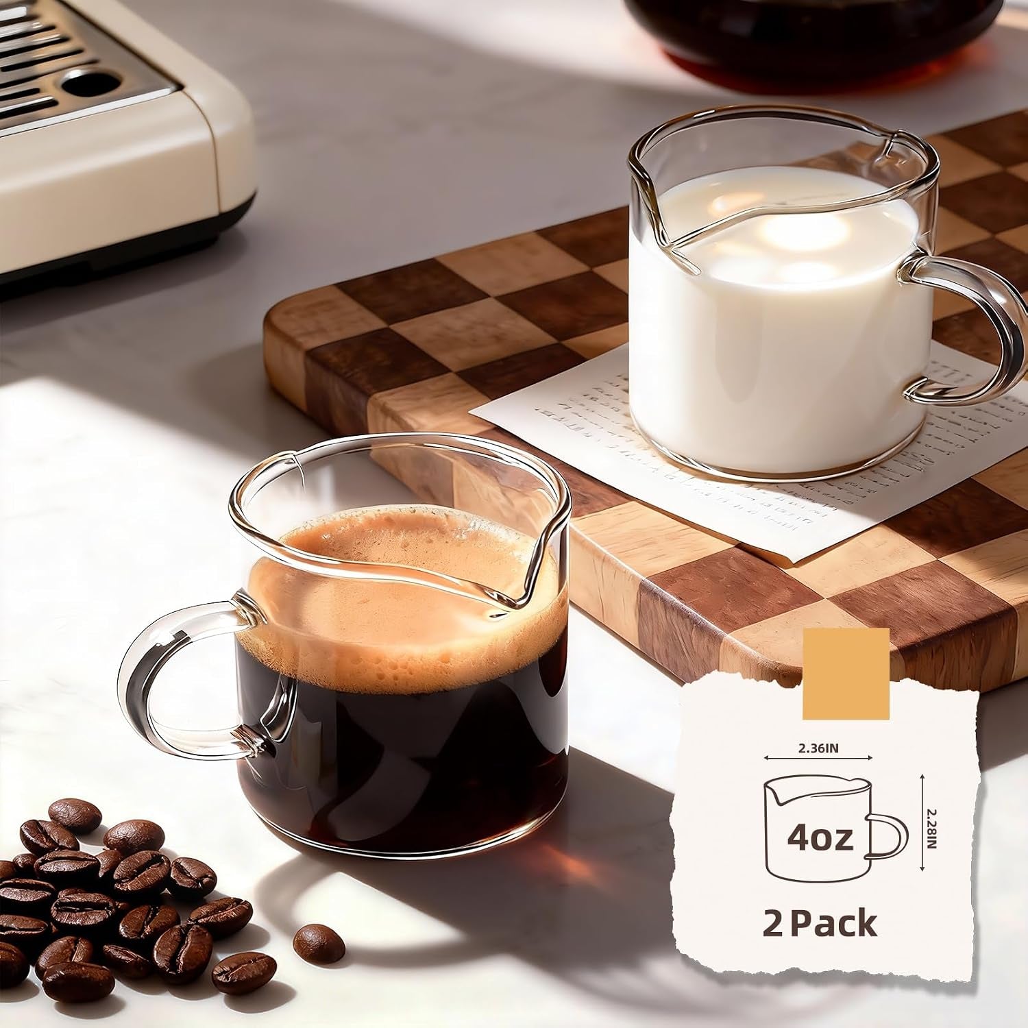 espresso-cups-set-of-2-espresso-machine-accessories-espresso-shot-cups-for-home-baristas-essential-coffee-bar-accessories-4oz-glass-espresso-cup-set-with-handled-and-spout