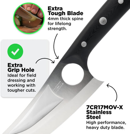 4-Pc Knife Set - Slicing, Butcher, Boning & Venator5