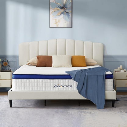 Queen Mattress 14 Inch with Gel Memory Foam and Pocketed Coils7