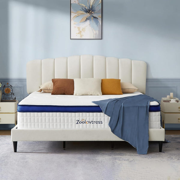 Queen Mattress 14 Inch with Gel Memory Foam and Pocketed Coils7