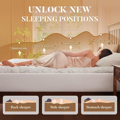 Queen Size Mattress Topper, Thick Pillow Top Mattress Pad，Up to 21 Inch Deep Pocket,Soft Breathable Mattress Pad for Back Pain, Waterproof Protector Cover(White)3
