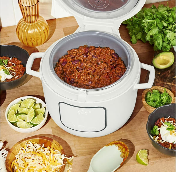 14-Cup Electric Rice Cooker with Automatic Keep Warm and Removable Nonstick Pot for Home Cooking (White)9