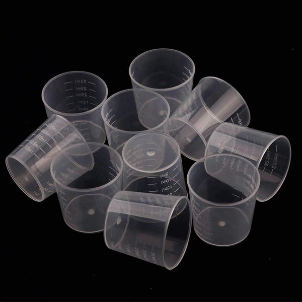 100 Pack 1Oz/30Ml Plastic Graduated Cups5