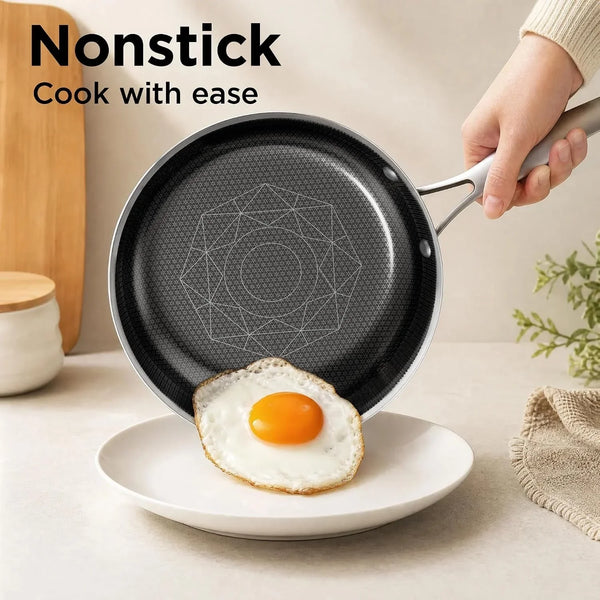 8 Inch Frying Pan, Omelette Pan Nonstick, Small Egg Frying Pan | Non Toxic,Induction Compatible, Fast& Even Heating, Oven & Dishwasher Safe, Metal Utensil Safe,Perfect for Eggs and Omelets6