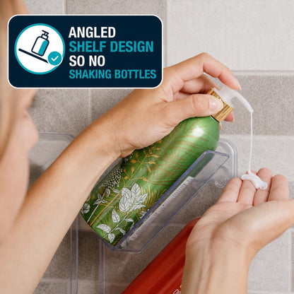 Adhesive Rustproof Shower Caddy, No Drill, Easy Clean Shelves6