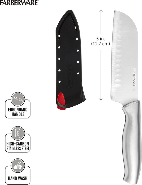 Edgekeeper Self-Sharpening Santoku Knife, 5-Inch, Stainless5