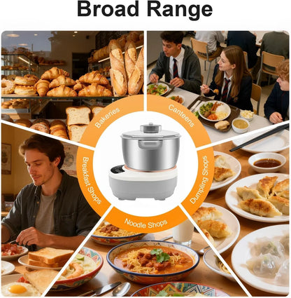 5L Dough Mixer Machine,Electric Dough Maker with Ferment Function,Microcomputer Timing,Touch Controls,Flour Kneading Machine for Pizza Bread,Bakeries,Home Kitchens (5L Silver)7