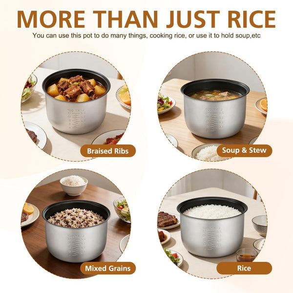 Instant Inner Pot Cooking Pot 5Qt, Non-Stick Rice Cooker Accessories for Home Kitchen Shop9