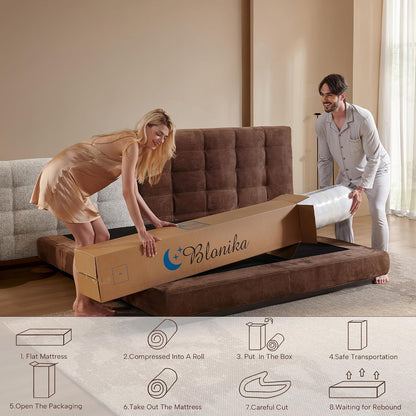Full Size Mattress, 12 Inch Memory Foam with Individual Pocket Spring, Medium Firm, in a Box for Pressure Relief & Motion Isolation, Strong Edge Support8
