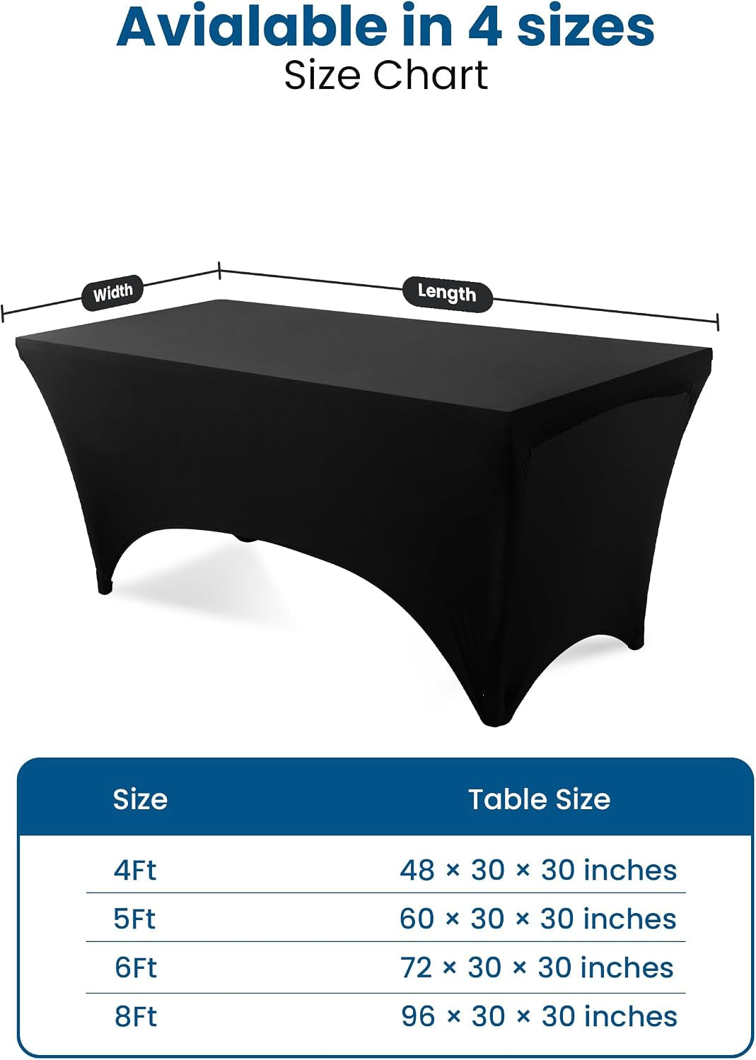 spandex-tablecloth-2-pack-6ft-black-tight-fitted-washable-and-wrinkle-resistant-stretch-rectangular-patio-table-cover-for-event-wedding-banquet-parties-72lx30wx30h-inch-tight-fitted-washable-and-wrinkle-resistant-stretch-rectangular-patio-table-cover-for-event-wedding-banquet-parties