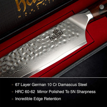 Professional Chef Knife for All-Around Food Preparation Ultra-Sharp 8 Inch Kitchen Knife Hand Hammered VG10 Stainless Steel Knife Best Gifts for Chefs6
