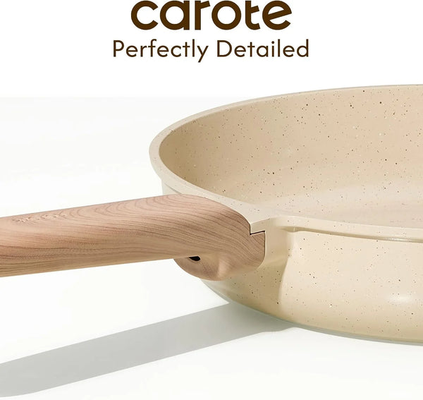 10 Inch Ceramic Nonstick Frying Pan with Glass Lid | Kitchen Non-Toxic PTFE & PFOA Free Skillet, Compatible with Induction, Gas Cooktops, Easy to Clean7