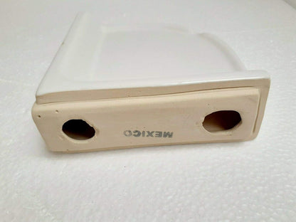 Bright White Ceramic Corner Shower Shelf Ledge Soap Tray Arctic White  Color 0190 Medium 7.5 Inch6