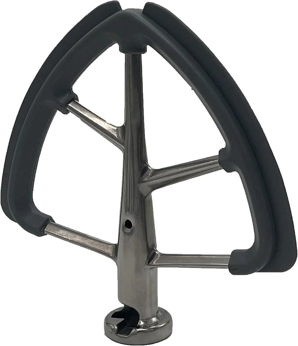 Replacement Stainless Steel Flat Beater with with Silicone Edges Scraper, Compatible with All Kitchenaid 4.5 and 5 Quart Tilt-Head Stand Mixers.Models K45, K45SS, KSM75, KSM85PS, KSM88PS, KSM90, Etc.5