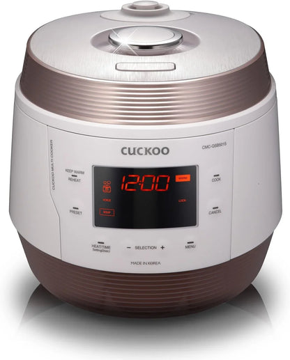 CUCKOO Electric Pressure Cooker 5QT, Versatile Slow Cooker with 10 Menu Options, High Pressure Food Steamer for Cooking, Instant Multicooker with Stainless Steel Non-Stick Inner Pot (CMC-QSB501S) | 10 Menu Options, Slow Cook and Steam, Nonstick Inner Pot, High Pressure Cooking, Versatile Food Steamer1
