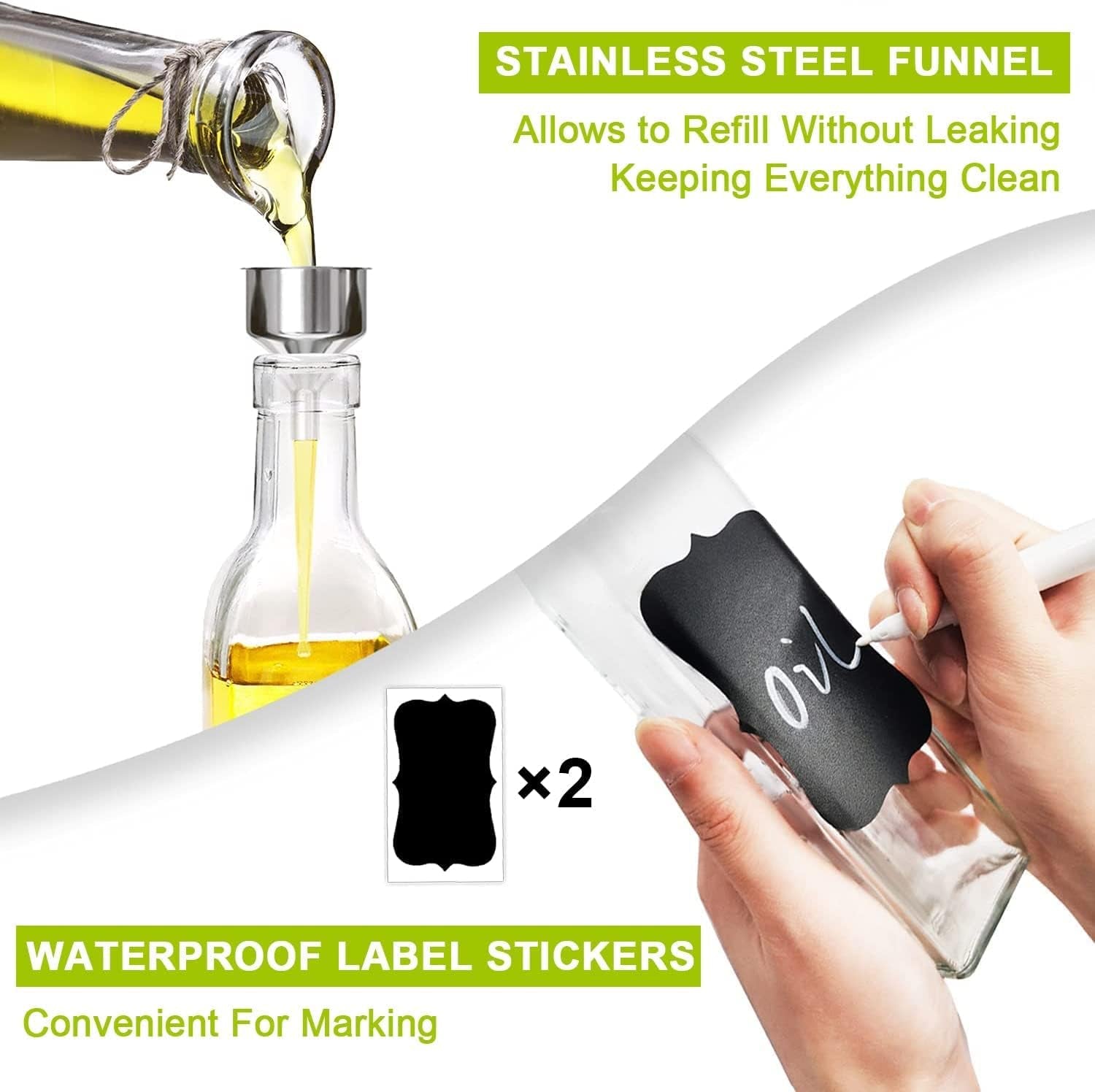 olive-oil-dispenser-17oz-500ml-square-tall-glass-container-with-2-stainless-steel-pourers-2-labels-1-brush-and-1-funnel-for-kitchen