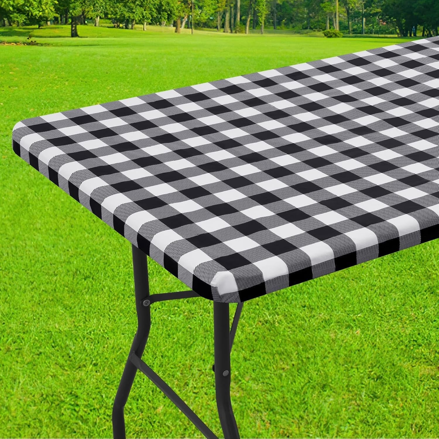 6-foot-picnic-table-cloth-flannel-backed-fitted-vinyl-tablecloths-waterproof-elastic-rectangle-tablecloth-buffalo-plaid-table-covers-for-dining-camping-outdoor-black-and-white-30-x-72