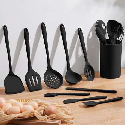 Silicone Cooking Utensil Set, 15Pcs Kitchen Utensils with Holder8