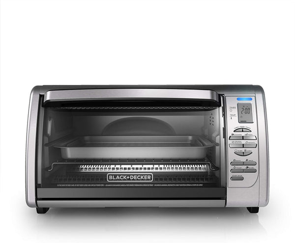 Black+Decker Countertop Convection Toaster Oven, 8 One-Touch Cooking Functions, Stainless Steel8