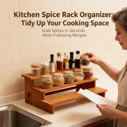 Spice Rack Organizer for Cabinets,Countertop & Pantries5