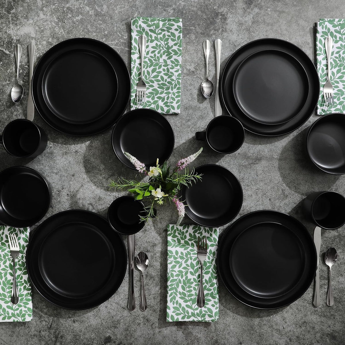 zuma-stoneware-plates-bowls-mugs-dinnerware-set-matte-black-service-for-four-16pcs
