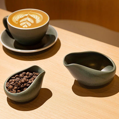 2-Pack Coffee Bean Dosing Cups by James Hoffmann, 30G-60G Capacity (Matte Dark Green)6