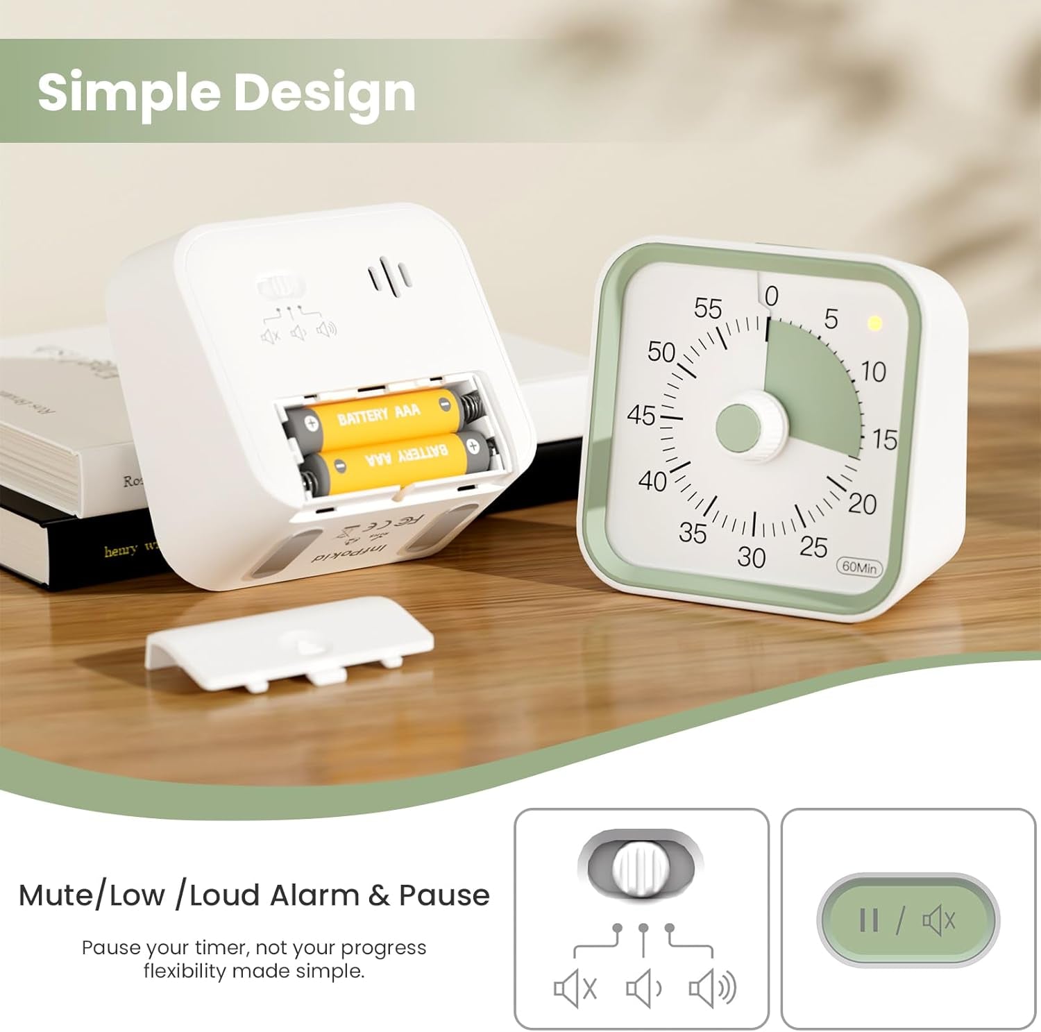 visual-timer-for-kids-countdown-timer-with-pause-function-white-timer-for-kitchen-cooking-classroom-study-toddler-adhd-cute-timer-clock-alarm-3-volume-levels-light-indicator