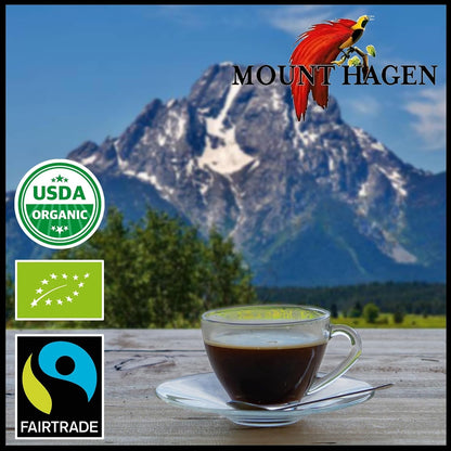 7.05Oz Organic Freeze-Dried Instant Coffee | Medium Roast Arabica Beans | Fair-Trade, Eco-Friendly in Resealable Pouch Bag6