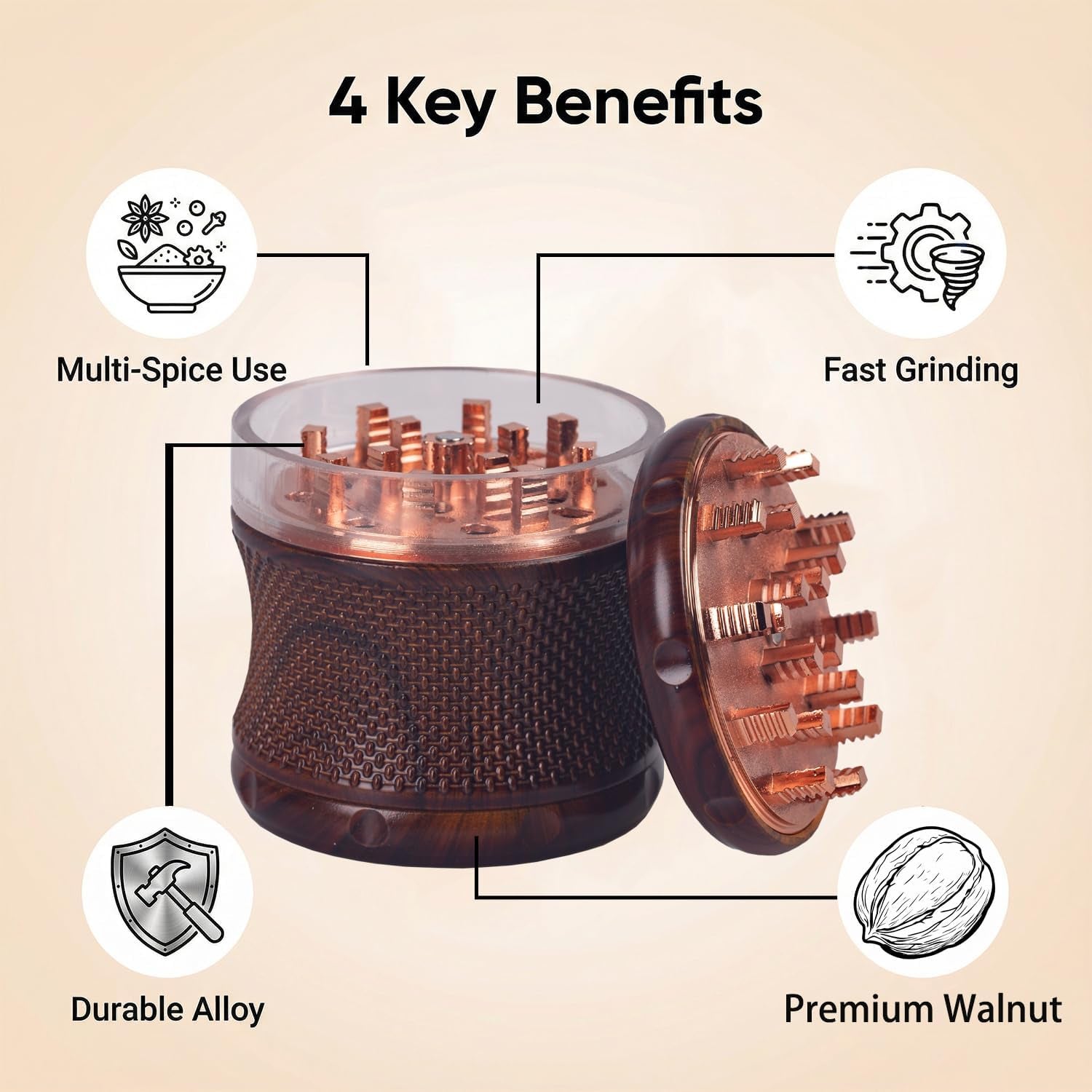 manual-kitchen-spice-grinder-aluminum-seasoning-grinder-for-pepper-chili-rosemary-dried-culinary-spices-durable-metal-construction-compact-kitchen-tool-dark-brown